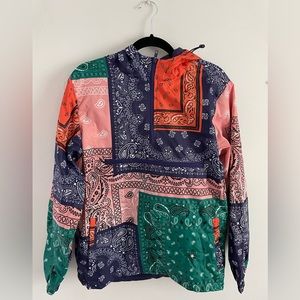 Patchwork Flannel Windbreaker/Raincoat